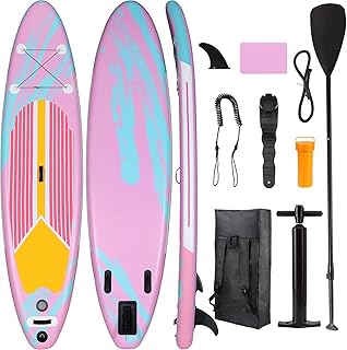 Stand Up Paddling Board 305cm Adults SUP Aufblasbares Stand Up Paddle mit Allem Zubehör, für Aller Fähigkeitsniveaus, 200kg Tragkraft für 2 Personen