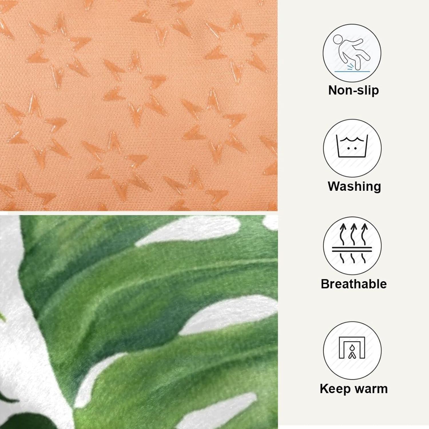 review Palm Leaves Flower Dog Cat Bed Washable Crate Pet Bed Anti-Slip Comfortable Puppy Kennel Bed for Indoor Small Medium Large Dogs, 18 x 24 Inch