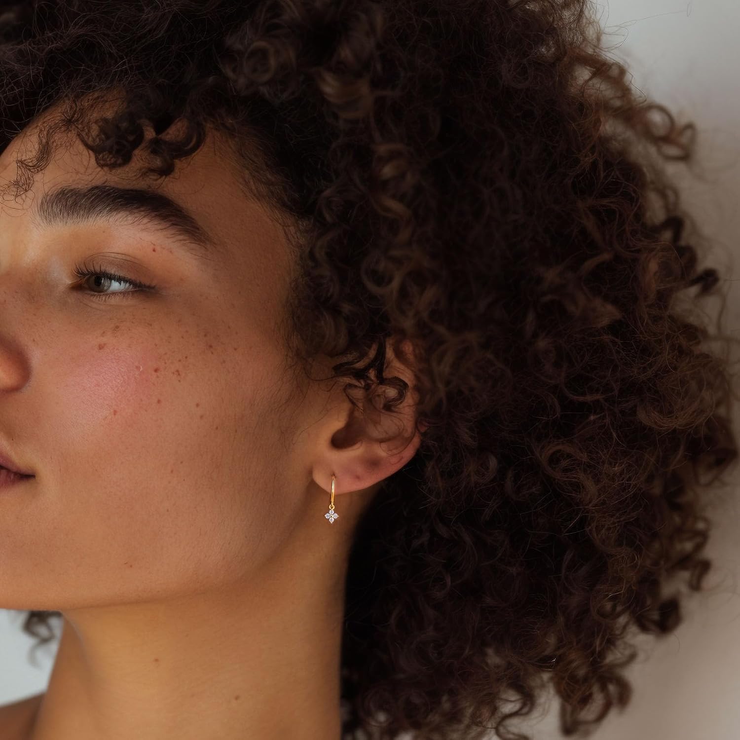 Small Gold Earrings Set 14K Gold Plated Dainty Stud Huggie Hoop Earrings for Multiple Piercing Hypoallergenic Small Hoop Dangle Earrings Sets for Women - Image 3