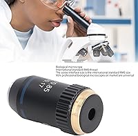 Vista 4 de Microscopio acromático, dispositivo de la primavera de la lente del objetivo del microscopio 60X para el laboratorio