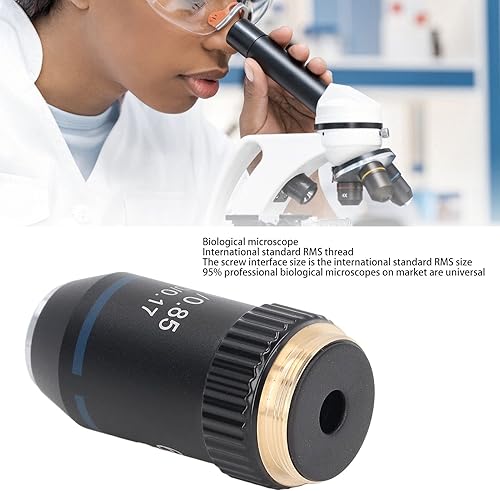 Miniatura 4 de Microscopio acromático, dispositivo de la primavera de la lente del objetivo del microscopio 60X para el laboratorio