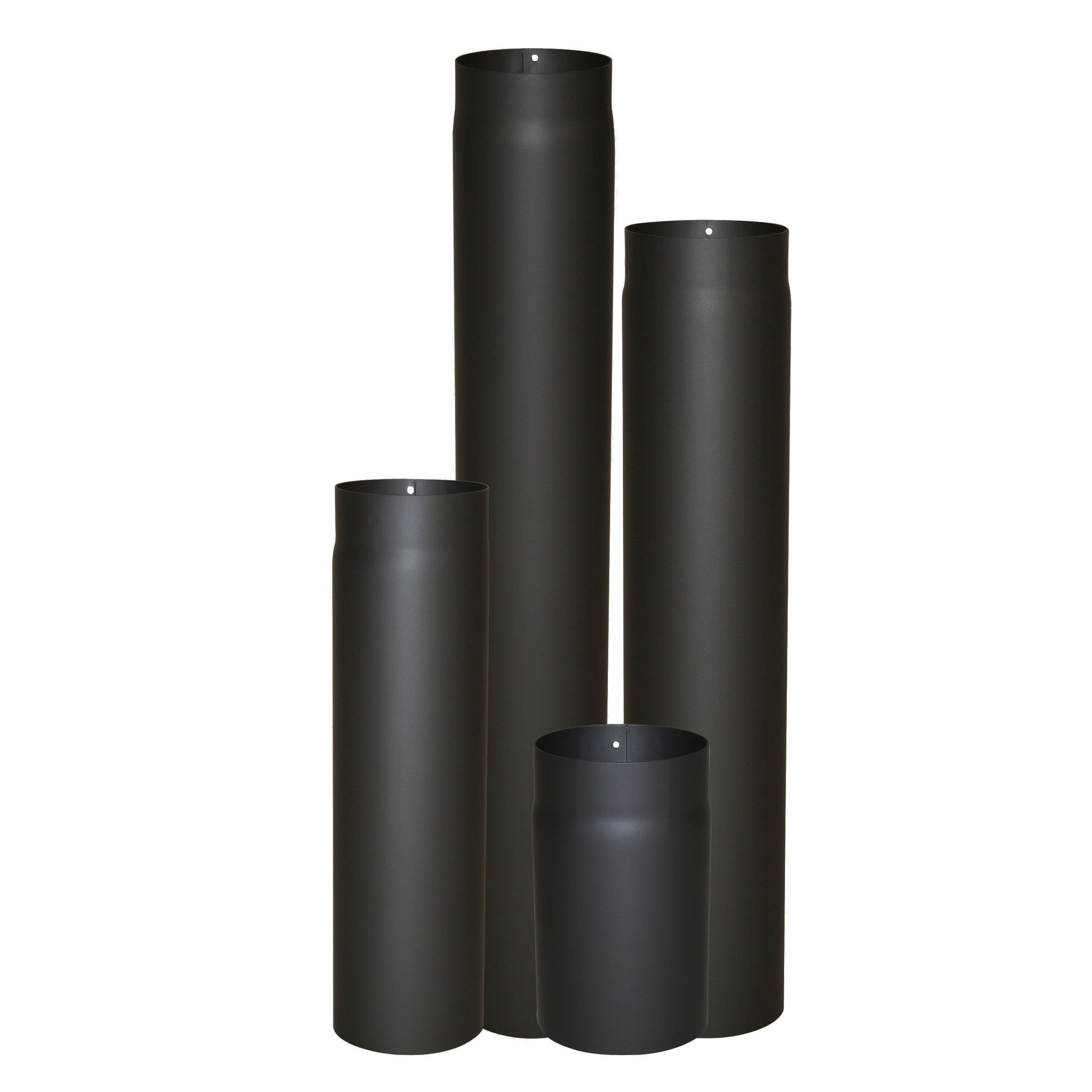 Kamino-Flam 331820 stove pipe black, smoke pipe made of