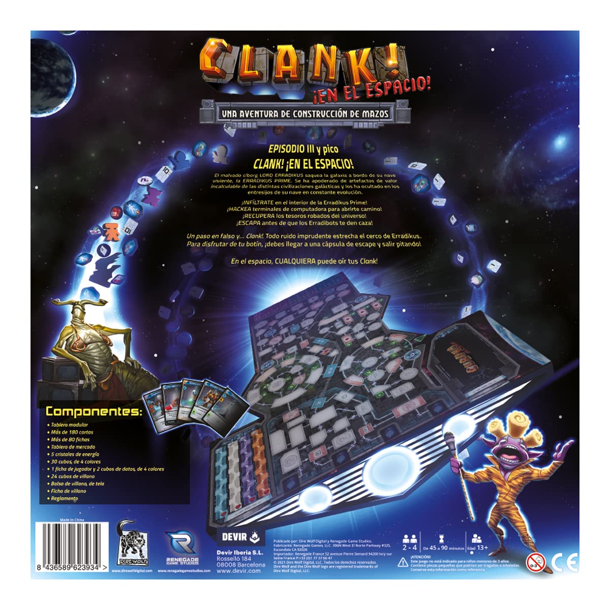 Devir - Clank! En el Espacio, Ciencia Ficción, Deck Building, Versión Española