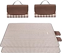 Vista 12 de Wind Tour Manta de picnic impermeable con correa de transporte, tapete plegable a prueba de arena para exteriores, para campamento, playa, parque