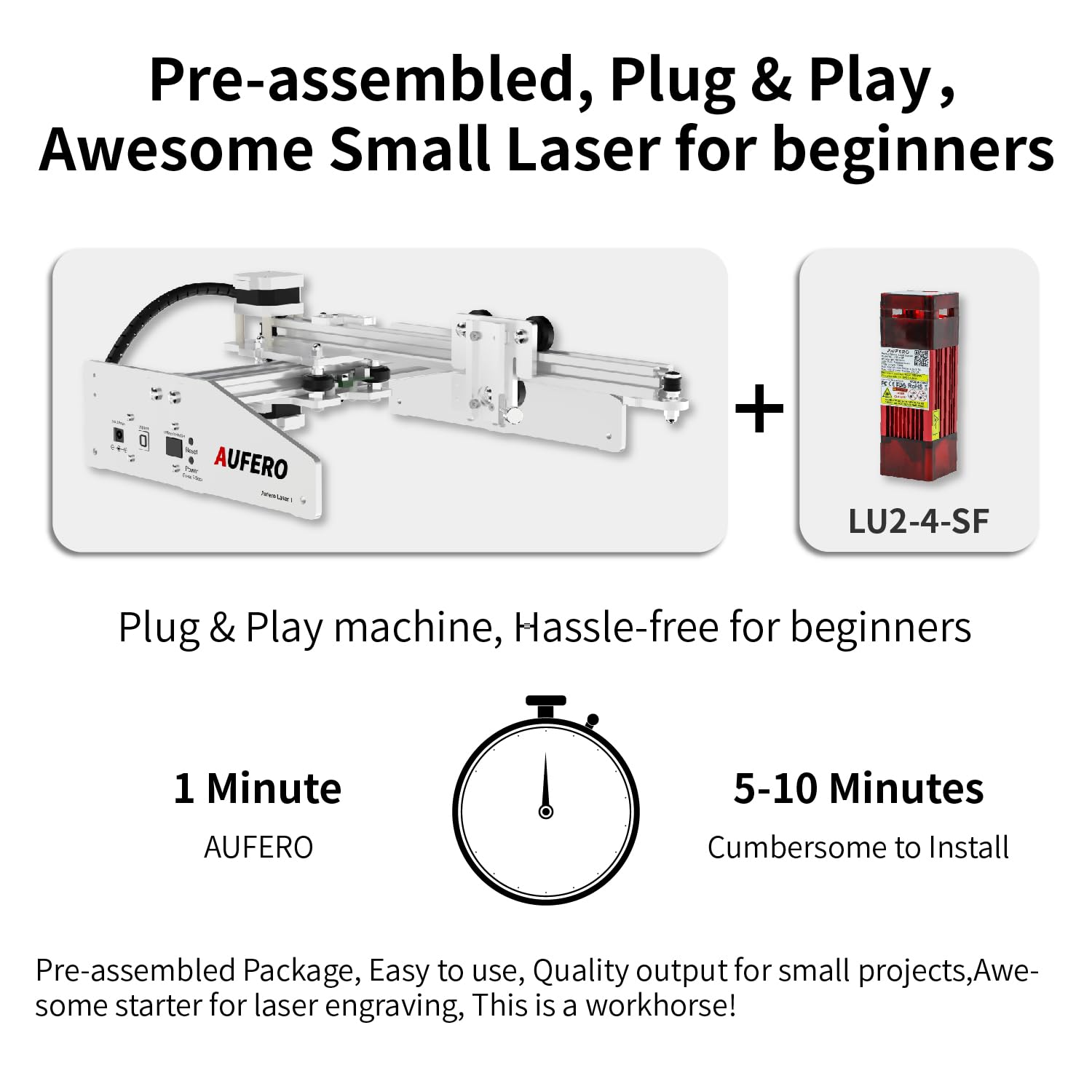 Amazon.com: Aufero Laser 1 Laser Engraver, 5W Diode Short Focus