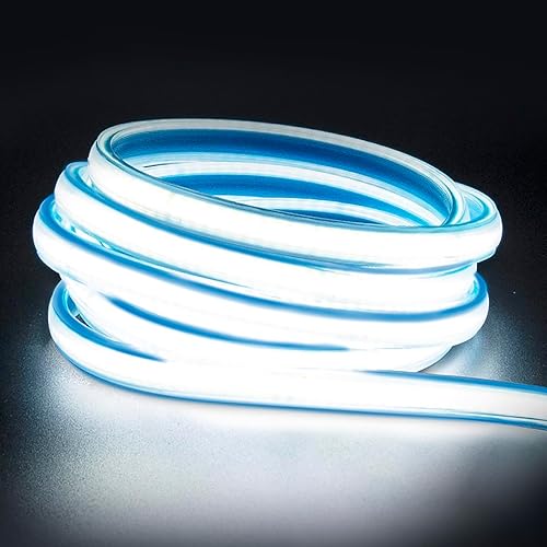 Miniatura 7 de Tira de luces LED de 6.56 pies, 110 V, blanco cálido brillante, tira de luces LED COB de 6.6 ft, 120 V, IP67, impermeable, tiras de luz flexibles