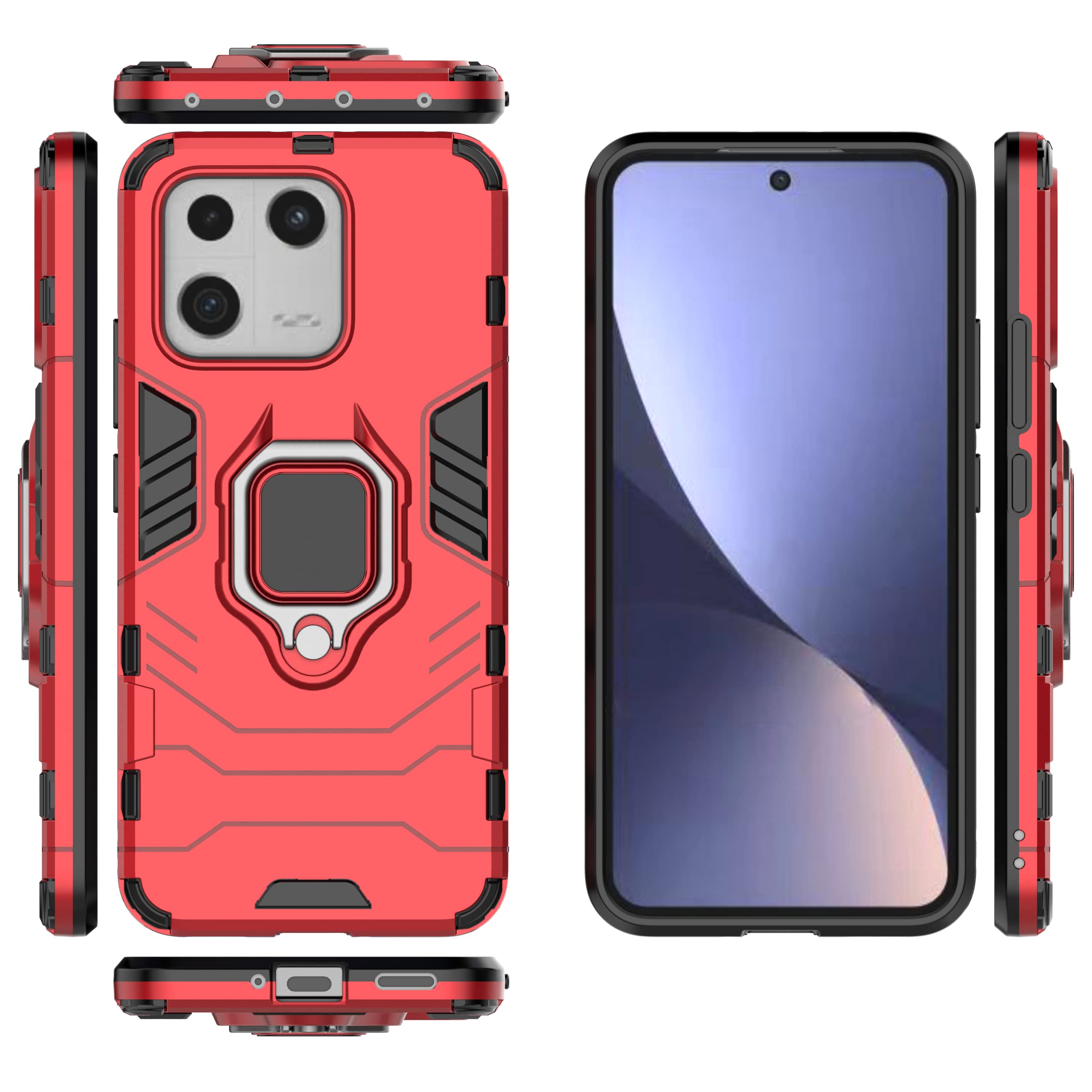 Amazon.co.jp: 対応機種 for Xiaomi 13 5G 携帯電話ケース,360°回転式