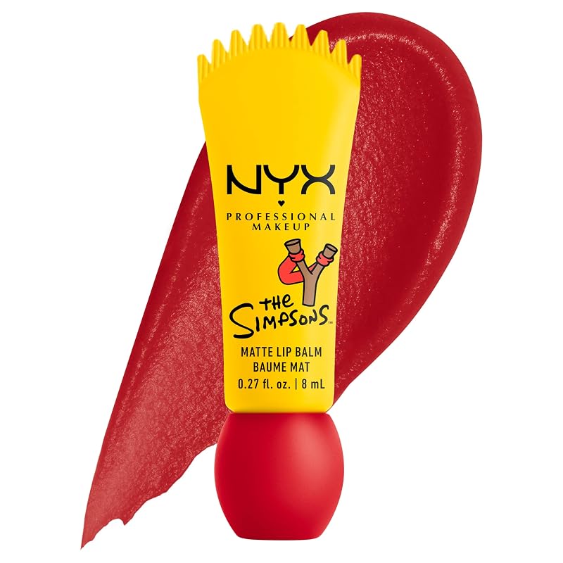 Bálsamo labial matte com cor NYX PROFESSIONAL MAKEUP Simpson Smushy Rebel Red (Red)