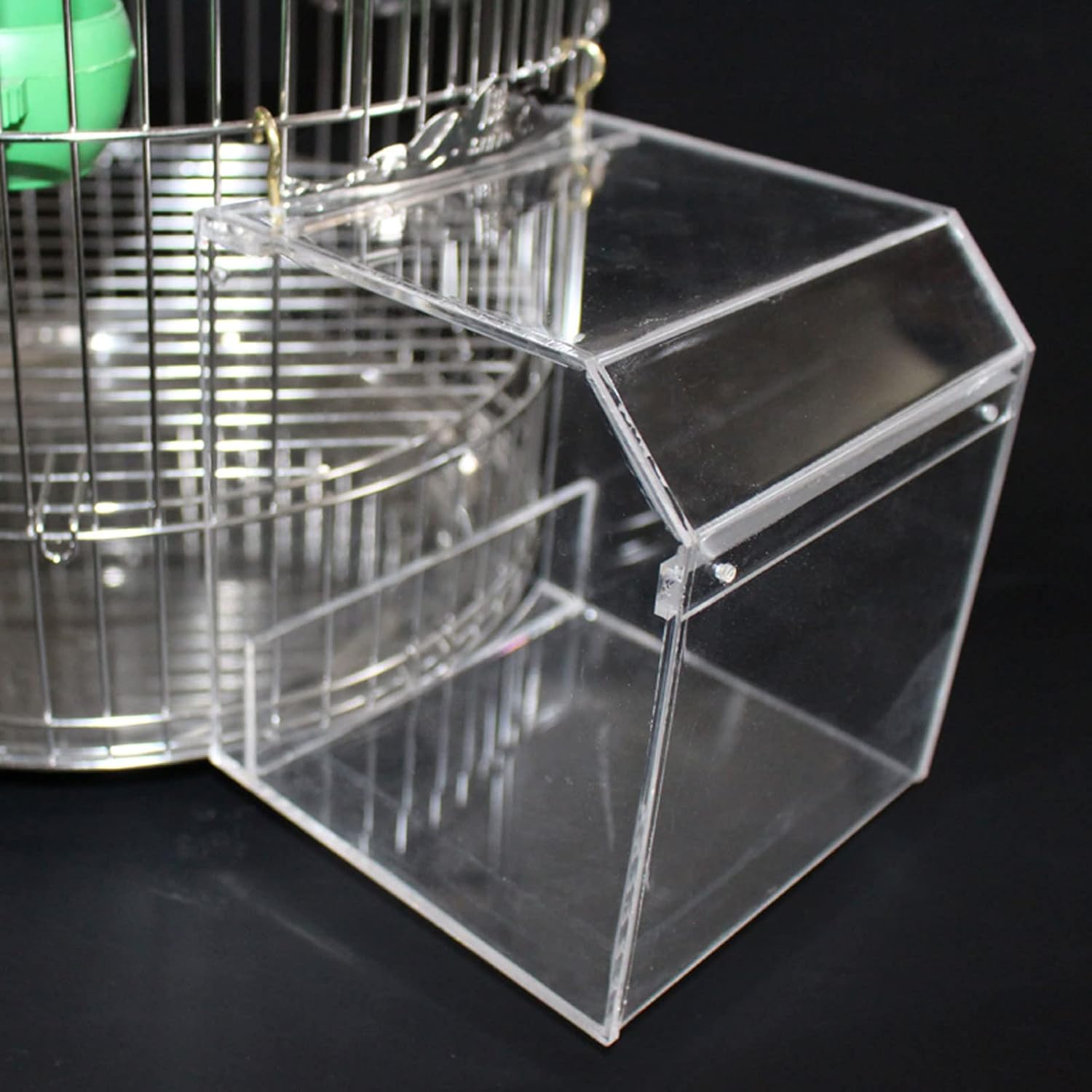 YXYOL Bañera para pájaros,bañera acrílica para pájaros,Cuarto de baño a Prueba de Salpicaduras,Accesorios para jaulas de pájaros,Apto para Loros mynah,myna,tordos,etc.
