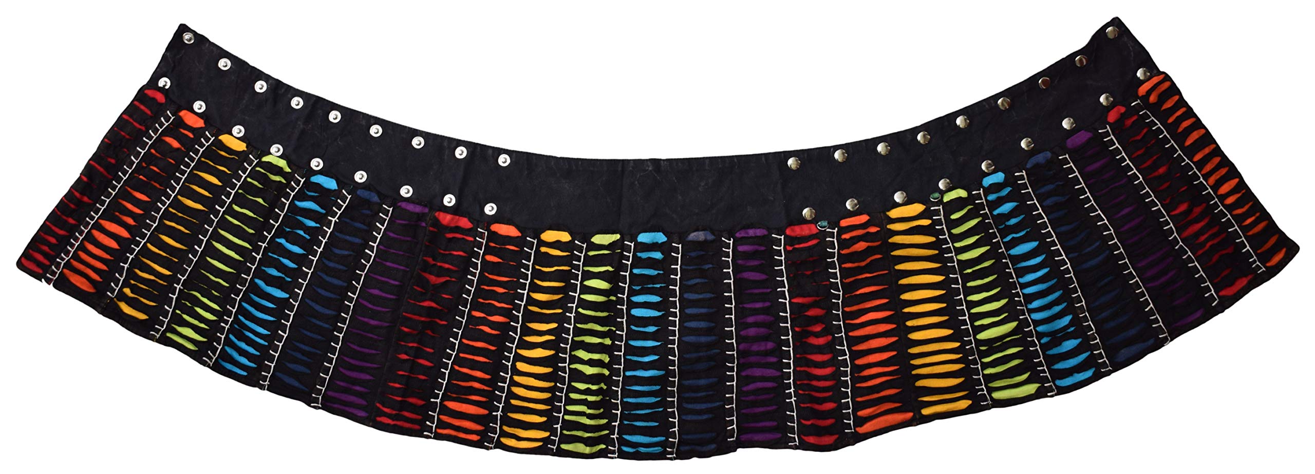 Gheri Falda reversible de algodón con estampado de retazos para mujer