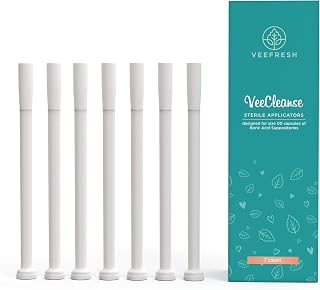 VeeFresh Boric Acid Suppository Applicator - Vaginal Applicator Pack for VeeCleanse Pills Boric Acid Suppositories & Size 00 Boric Acid Capsules - Individually Wrapped Vaginal Applicators, 7-Pack