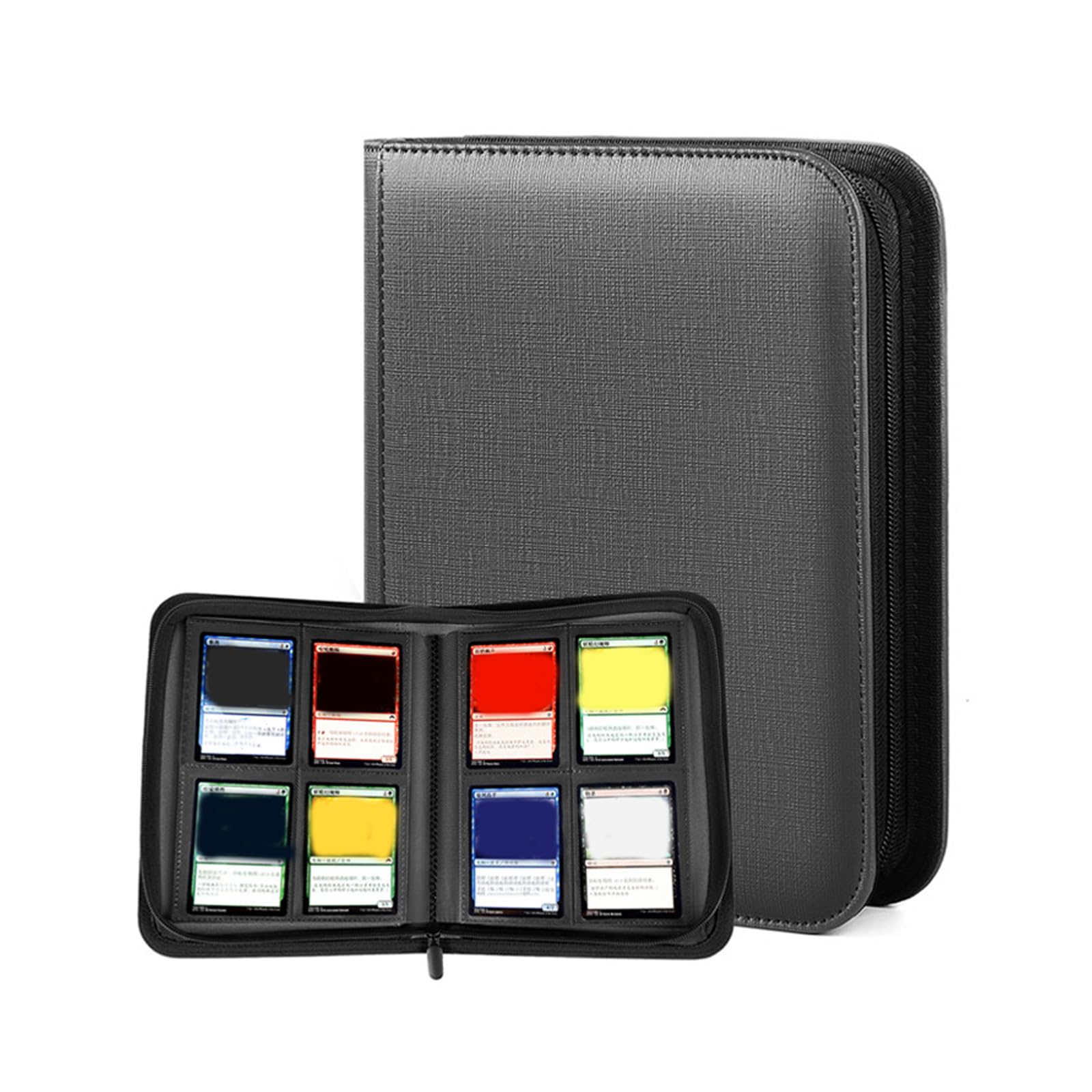 4 Pocket Card Album Trading Cards Case 160 Capacity PU Leather Trading Cards Binder for Collectible and Sports Sports Collector Book