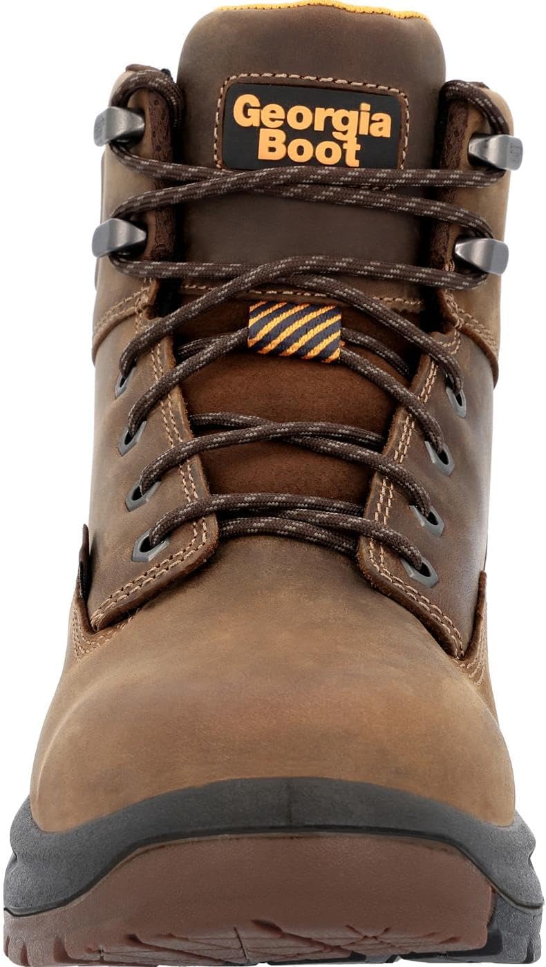 Georgia Boot OT Waterproof Work Boot, Brown, Size 8(W) - Image 3
