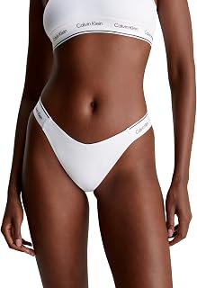 Calvin Klein Delta Women's Bikini Bottoms with Logo Waistband L White (Pvh Classic…