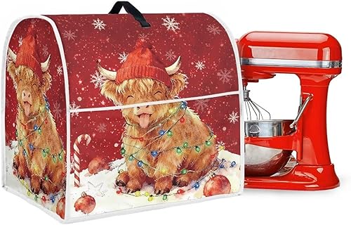 Vista 184 de Funda para batidora de Navidad para Kitchen Aid de 4.5 a 5 cuartos de galón, cubiertas antipolvo para electrodomésticos pequeños de hombre de Un