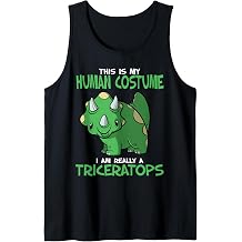 This Is My Human Costume I'm Really A Triceratops Tank Top