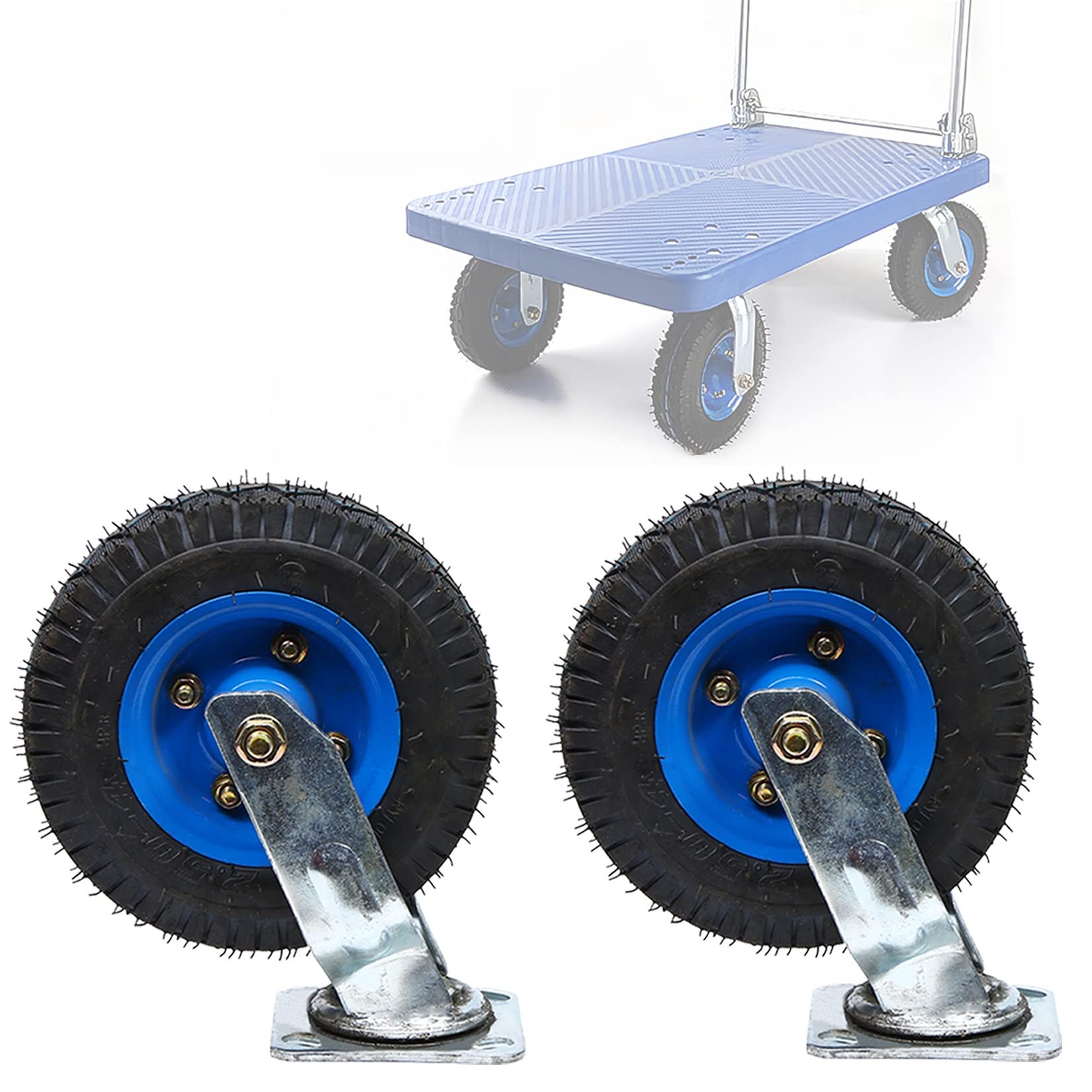 Roulettes pivotantes silencieuses pour supprimer les vibrations des chariots