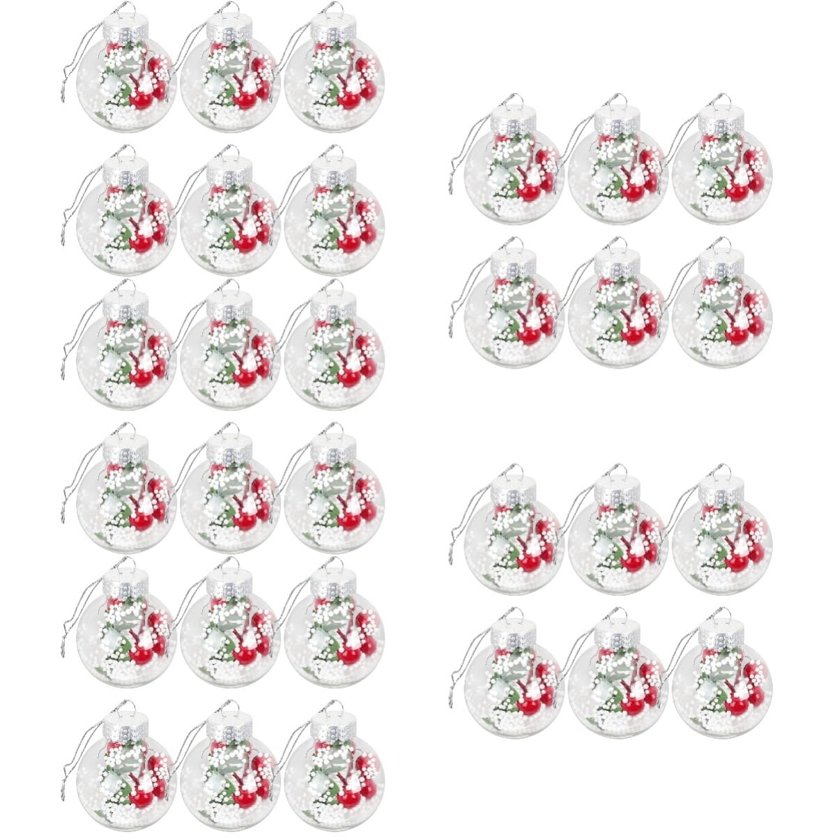 Boules de sapin de noël claires incassables pour protéger vos décors de fêtes