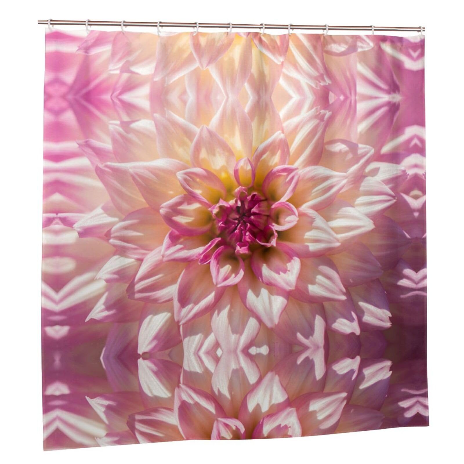 Rideau de douche imperméable à pétales roses 183x183 cm pour la maison