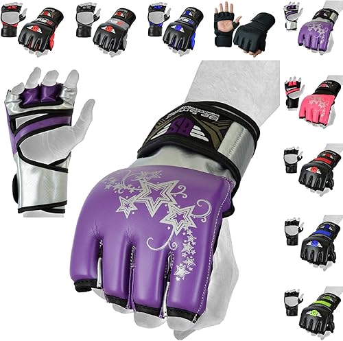 Miniatura 1 de BeSmart - Guantes MMA, guantes de kickboxing UFC, guantes de entrenamiento MMA, guantes de lucha para artes marciales mixtas, guantes de