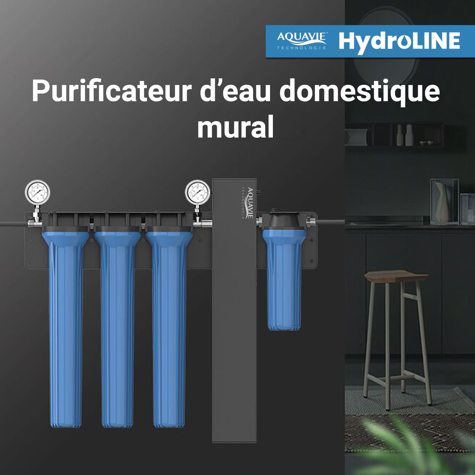 HydroLINE - Purification d'Eau Mural - Jusqu'à 21m3/J