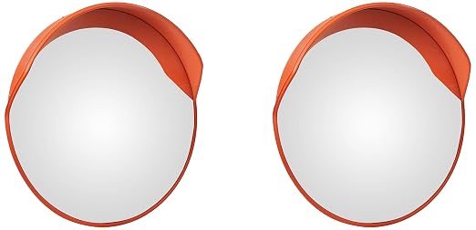 Aktion Safety Convex Mirror Ak-Cm60 Road Use - Size 60Cm, Red (Pack Of 2)
