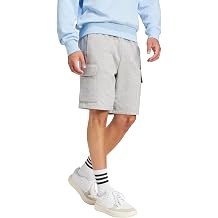 adidas Mens Essentials Feelcozy Fleece 10-inch Cargo Shorts