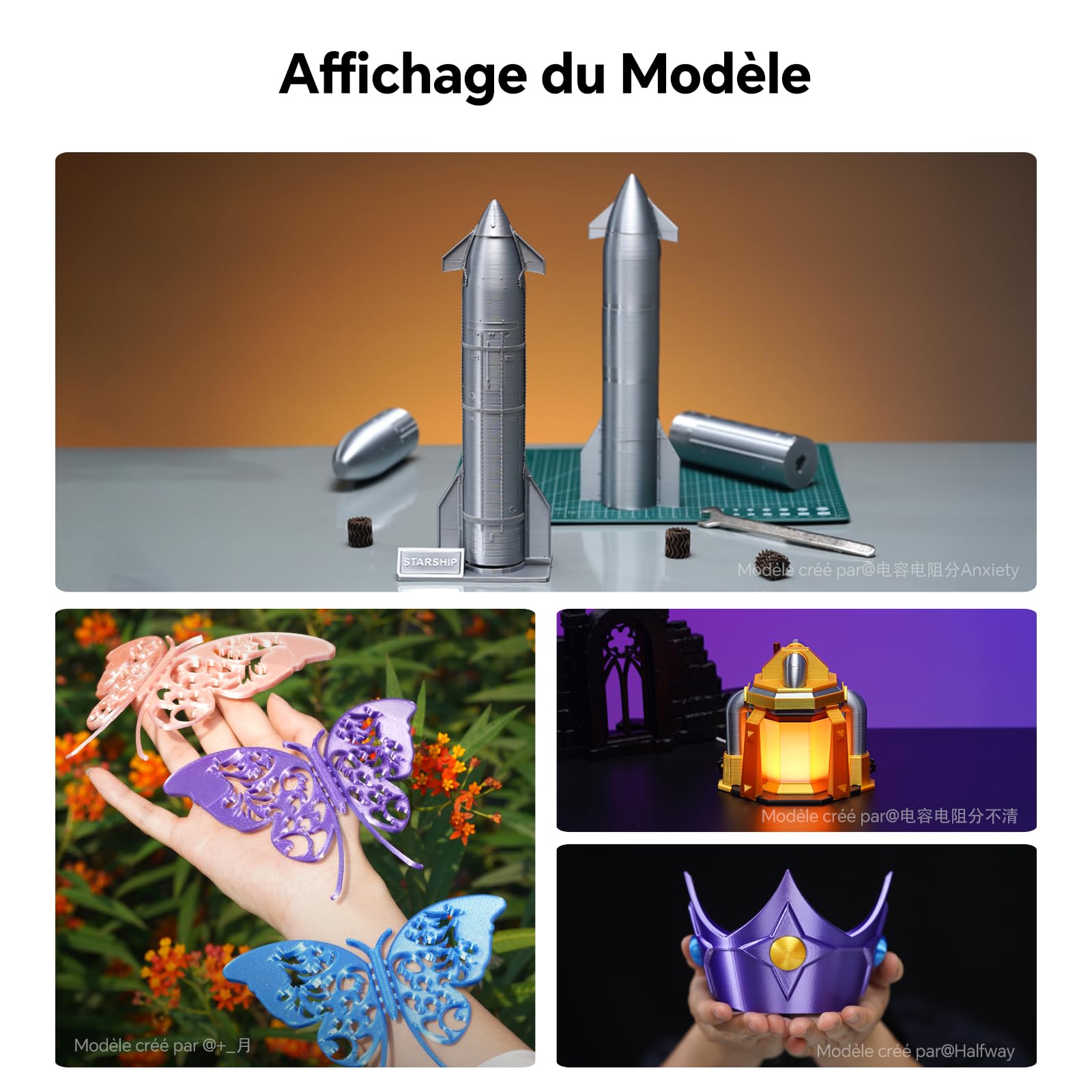 ANYCUBIC Filament PLA Soie 1,75 mm Or 1KG, Filament pour Imprimante 3D Brillant Précision Dimensionnelle +/- 0,05 mm, Bobine 1kg Compatible avec Imprimantes 3D FDM