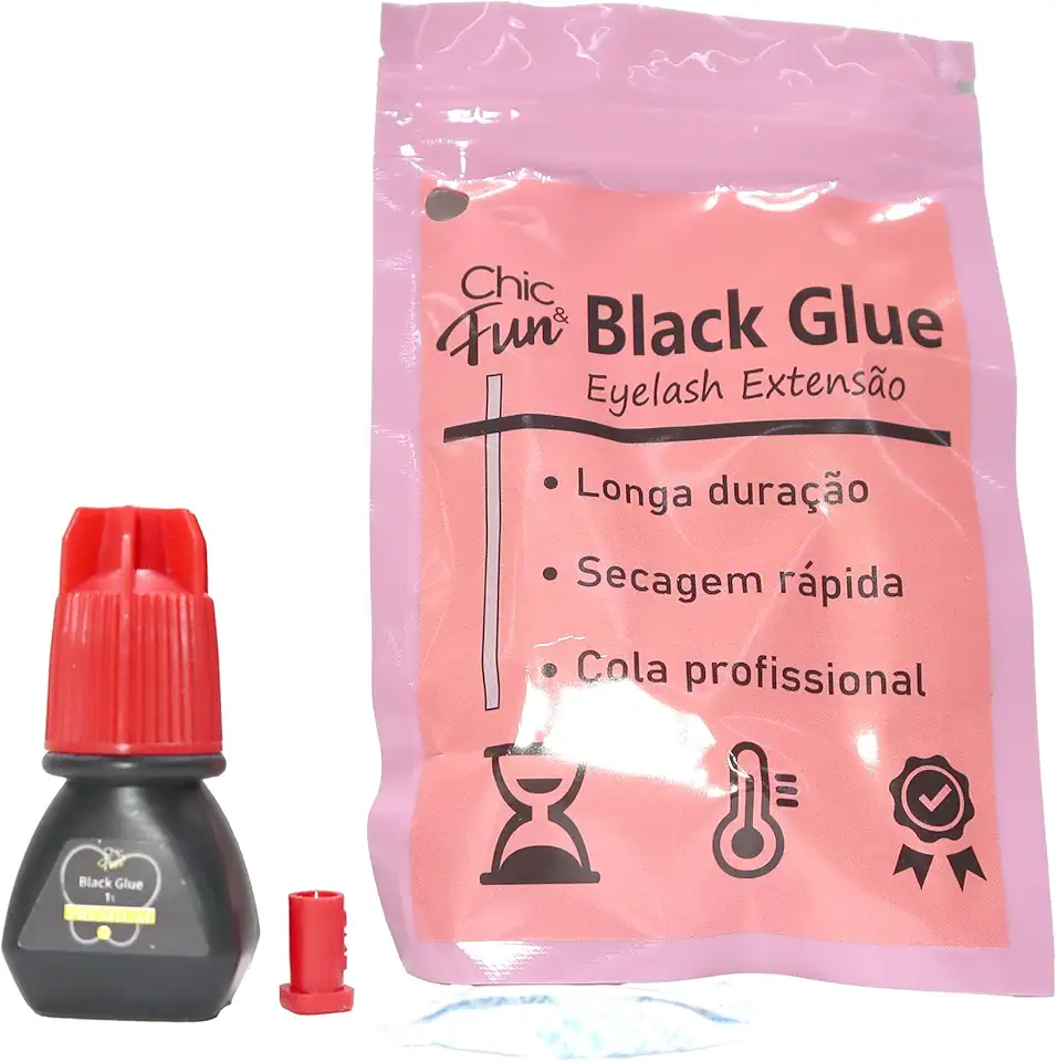 Cola Adesivo Elite Premium Black 3ml Para Extensão De Cílios (2-3s(auto implantável))