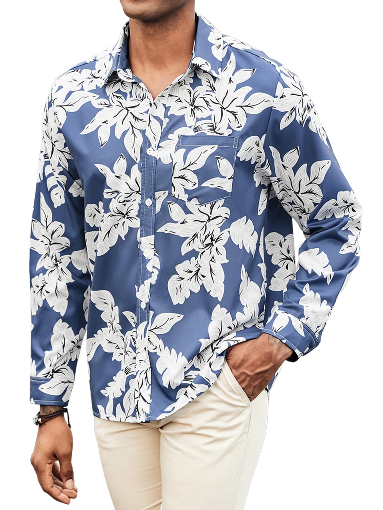 Hardaddy Tropical Floral Hawaiian Shirt