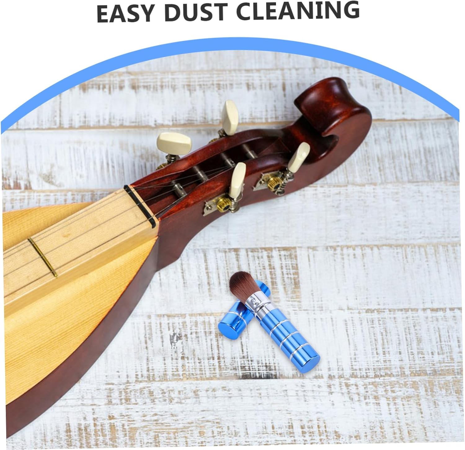 SHOWERORO Dulcimer Maintenance Kit Dust Cleaner Groove Brush Portable Cleaning Tools for Instruments