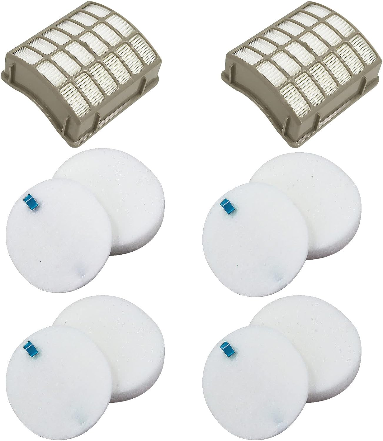 For Shark Navigator dlx Filter NV60 NV70 NV80 Replacement Filters,NV70 26,NV71,NV90,UV420 NV90 26 NV95 NV80 and NVC80C.4+4 Foam Filters + 2 Filters