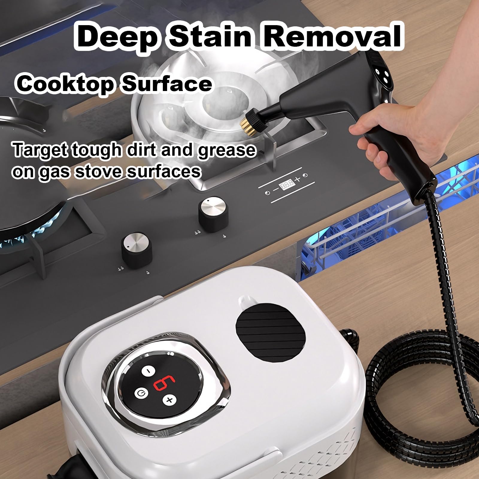 Pulitore A Vapore Domestico, 6 Livelli Regolabili
