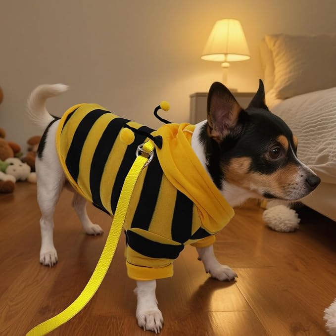 Disfraz de Abeja para Perro y Gato, Talla M, Color Amarillo miniatura 6