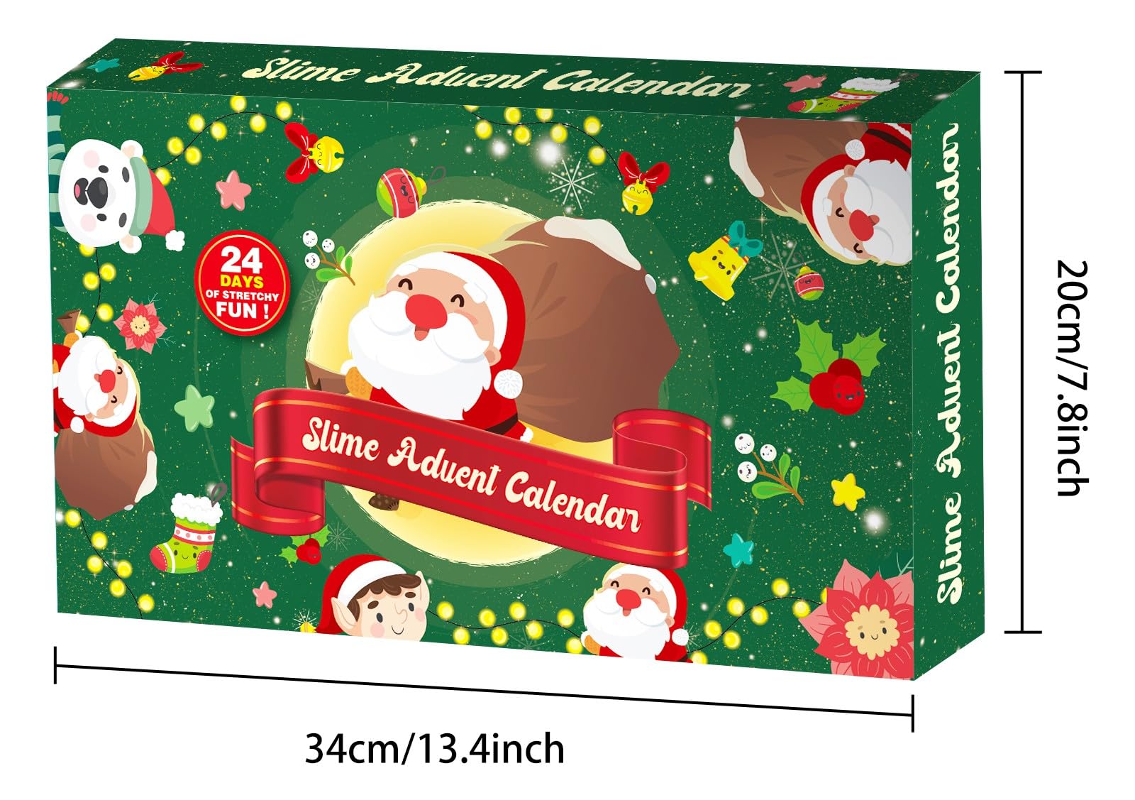 BOSSETY Schleim Adventskalender 2025 - 24 Überraschungen Für Kinder