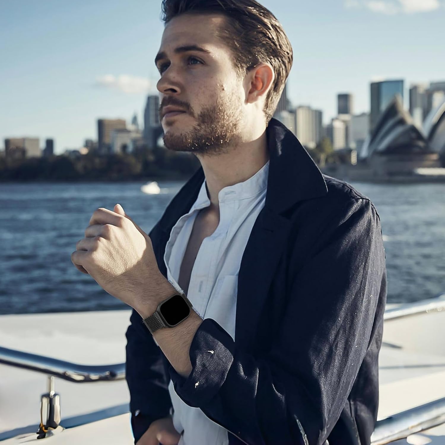 Milanese Loop Compatible with Apple Watch Band 40mm 41mm 42mm 38mm Men Women, Magnetic Buckle Strap Stainless Steel Mesh Metal Bands for iWatch Series 11 10 9 8 7 6 5 4 3 SE3/2/1 - Image 6