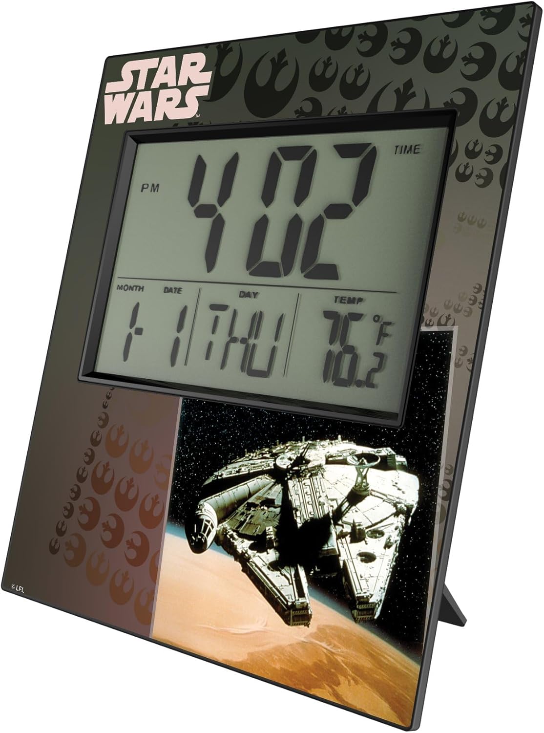 Keyscaper Star Wars Millennium Falcon Portrait Wall Clock