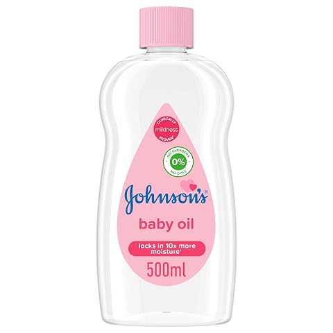 Johnson's Baby Body Pure Mineral Oil, Gentle & Soothing Massage Oil for Dry Skin - Original Scent - 20oz
