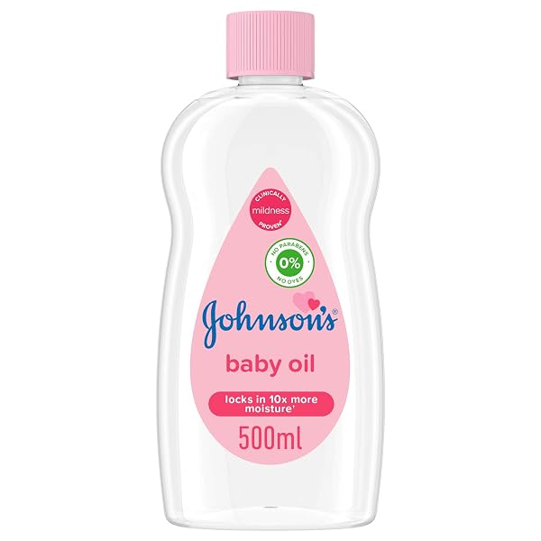 Johnson's Baby Body Pure Mineral Oil, Gentle & Soothing Massage Oil for Dry Skin - Original Scent - 20oz