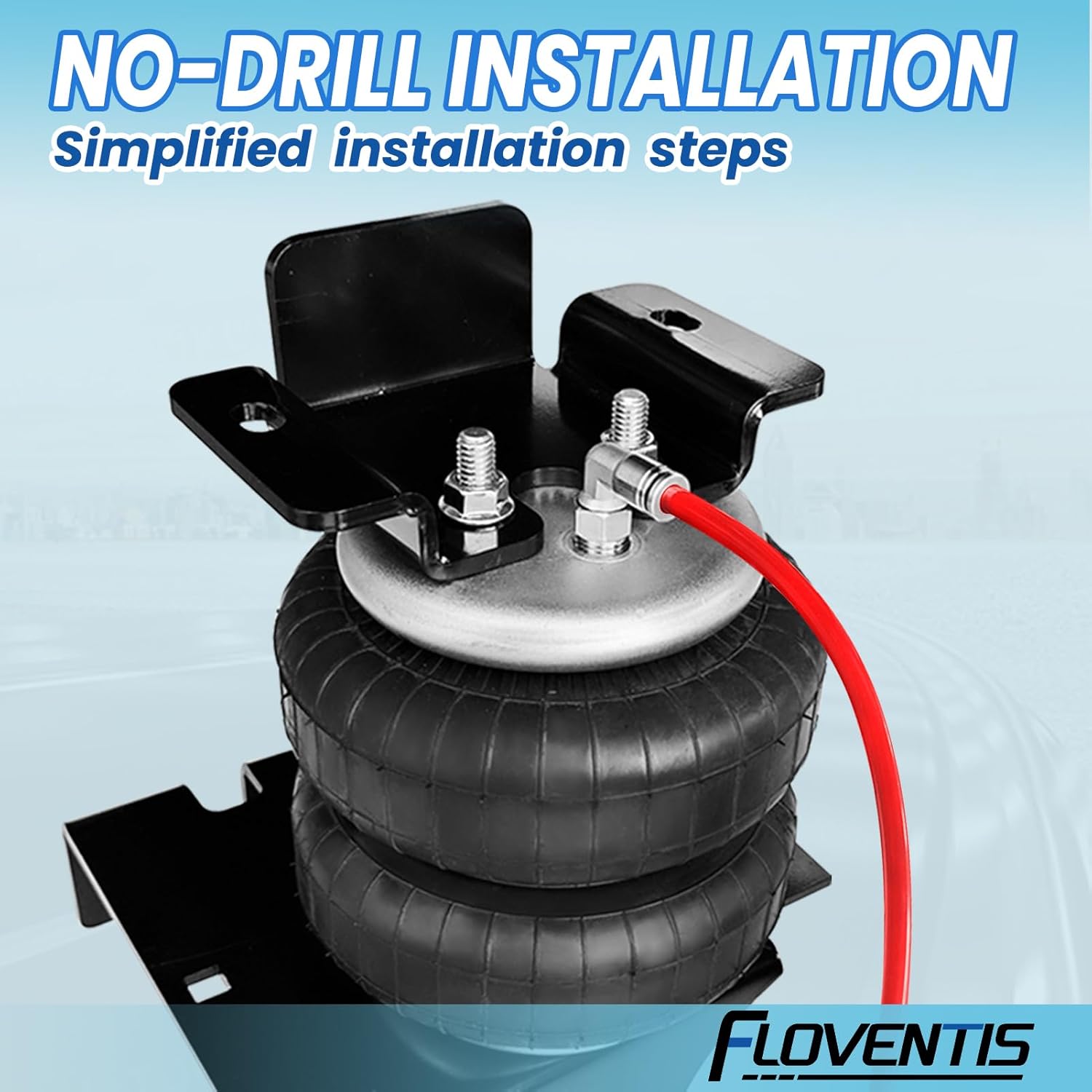 2PCS Air Spring Bags Suspension Kit for 2002-2008 Dodge Ram 1500 2WD and 4WD Pickups Rear Air Helper Bag Spring Towing 5000 lbs (7X1266)