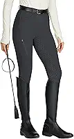 Calça feminina de silicone para equitação e bolso com zíper