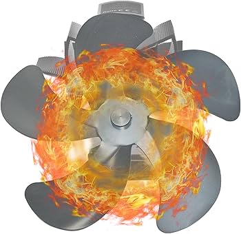 Amazon.co.jp: ストーブファンブレードストーブファン 火力ファン 5つ