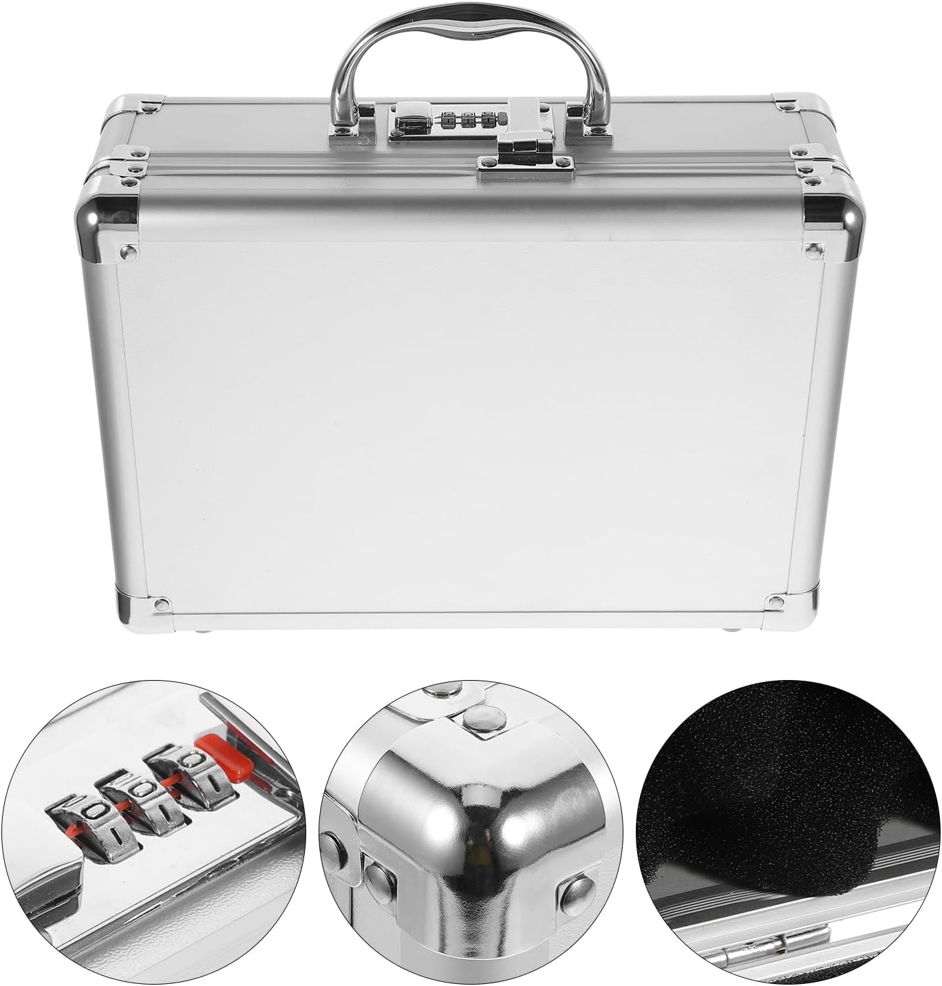 Homoyoyo Box Suitcase Mechanic Tools Tool Chest Mechanics Tools Organizer Container Maintenance Tool Case Case Metal Briefcase Cotton Instrument Case Multifunction