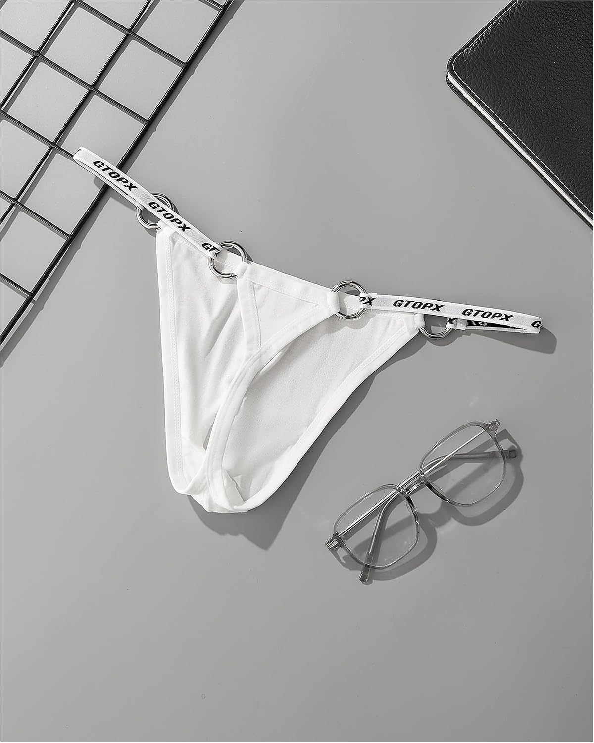 Detachable Mens Mankini Underwear Sexy Male G String Cross-back Thongs Stretchy Jockstrap For Men