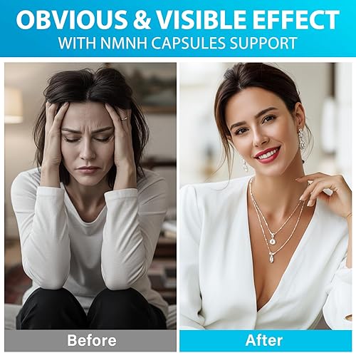 Miniatura 5 de Suplemento NMNH de 1000 mg, 120 cápsulas para aumentar las palancas NAD+ para energía celular y fórmula antienvejecimiento, vegana y sin OMG