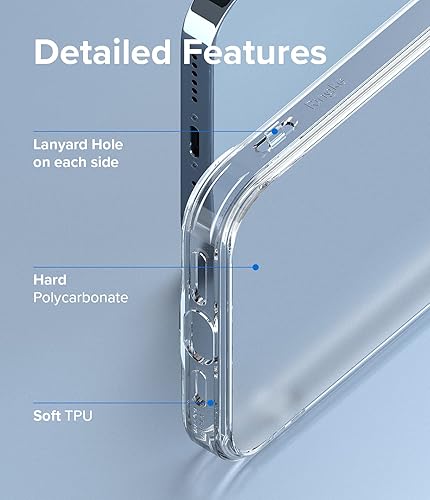 Miniatura 6 de Ringke Fusion funda compatible con iPhone 13 Pro Max, translúcida, antihuellas, dura, parte trasera esmerilada, con bordes protectores suaves de
