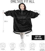 Vista 6 de Degrees of Comfort Hoodie Wearable Blanket Grey / Adult