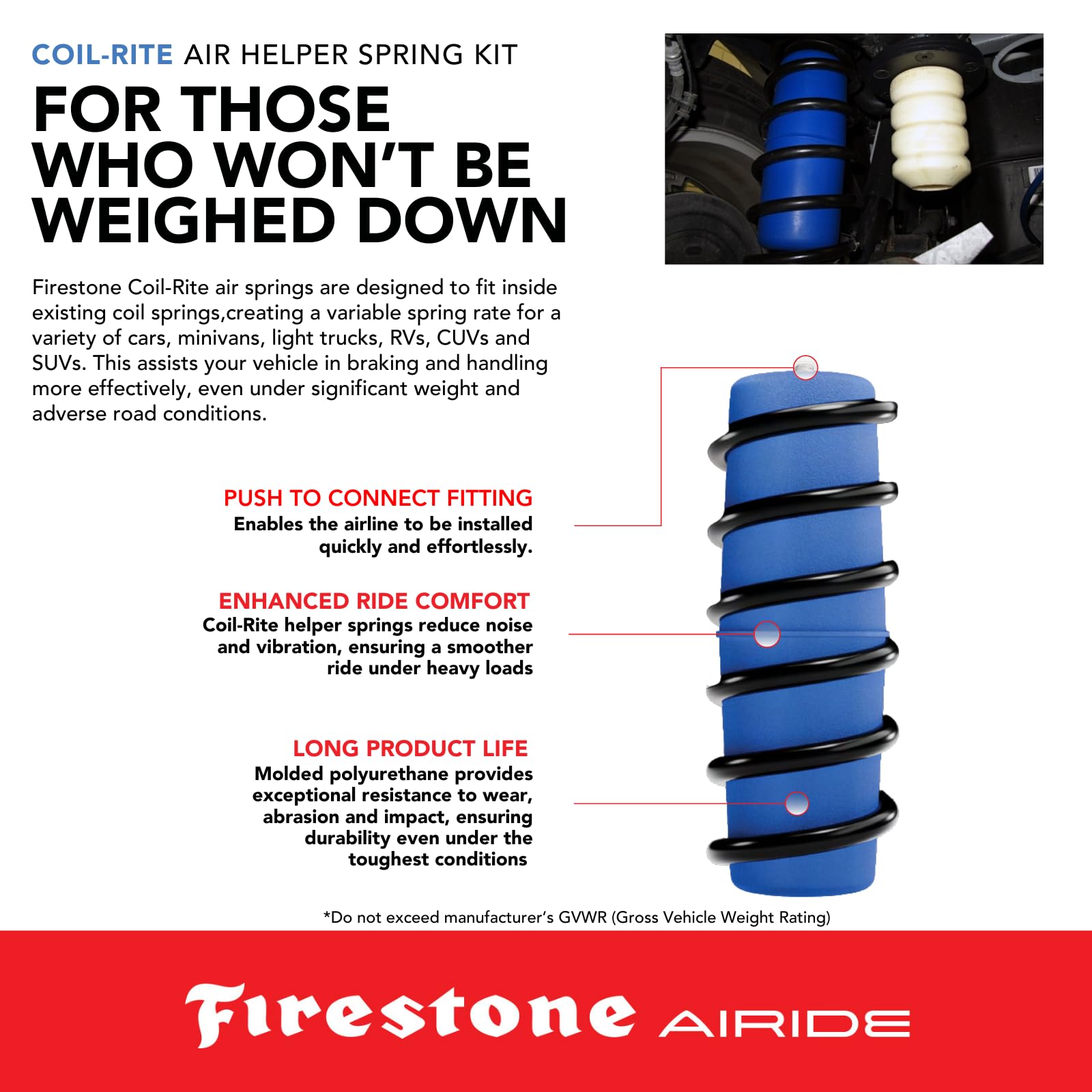 Amazon | Firestone 4176 コイルライト エアヘルパースプリング