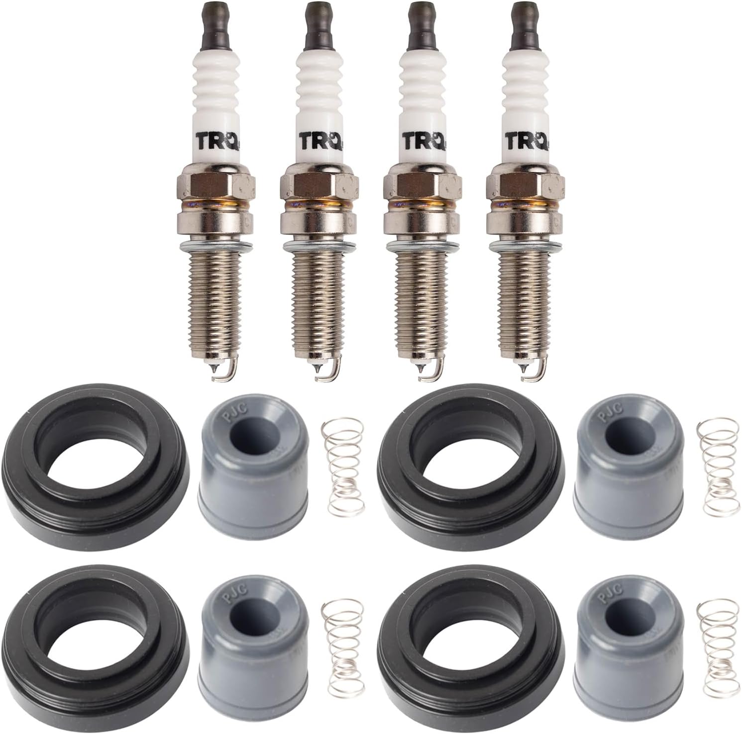 TRQ Ignition Coil and Spark Plug Kit 8 Piece Compatible with 2013-2015 Acura ILX 2012-2015 Honda Civic