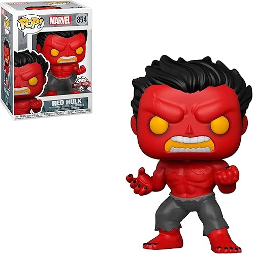 Miniatura 3 de Funko Pop! Marvel Figura de Red Hulk (exclusivo de tema caliente)